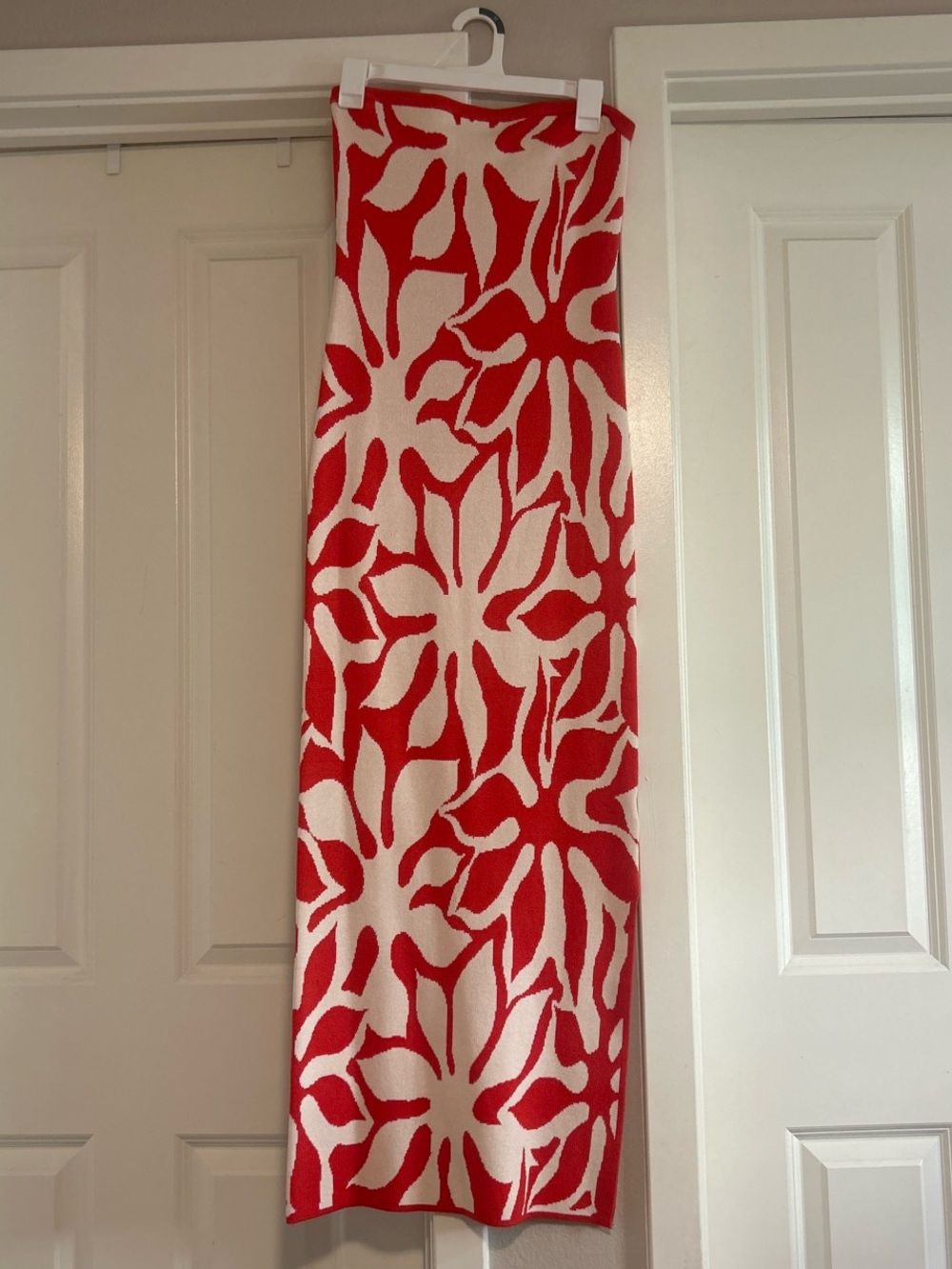 House of Harlow 1960 Burnt Orange and White Floral Dress